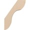 Ekena Millwork 3-inch W x 10-inch D x 14-inch H Carmel Rough Cedar Woodgrain TimberThane Knee Brace, Primed BRCUR03X10X14CARRCPR - alternate 5